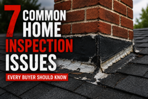 Home inspection issues found during a professional home inspection
